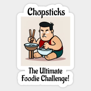 Chopsticks Food Challenge Sticker